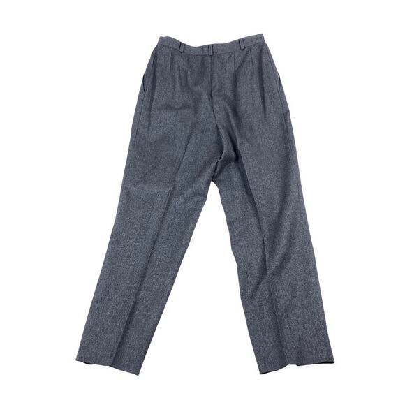 Breckenridge Vintage 90s Grey Wool High Waisted  Corpcore Dess Pants - Size 10 - Picture 2 of 5